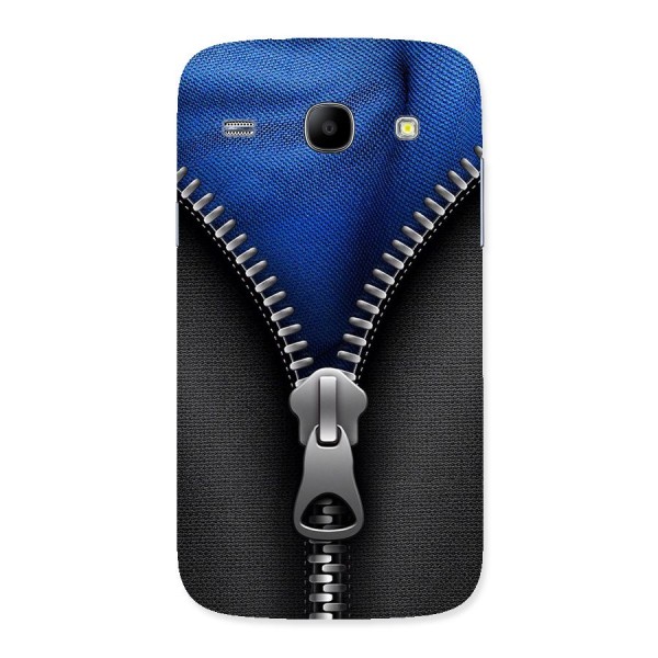 Blue Zipper Back Case for Galaxy Core