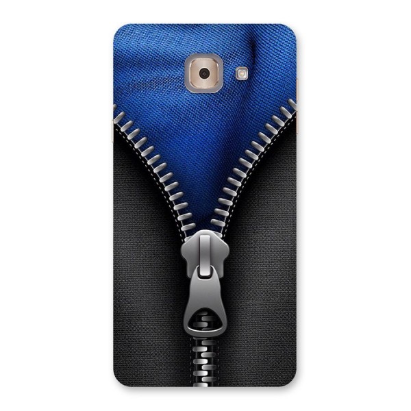 Blue Zipper Back Case for Galaxy J7 Max