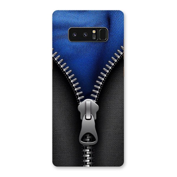 Blue Zipper Back Case for Galaxy Note 8