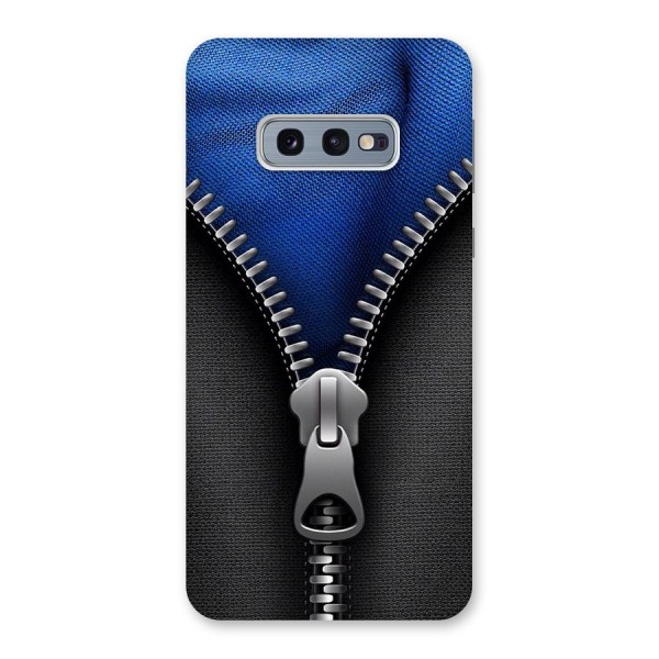 Blue Zipper Back Case for Galaxy S10e