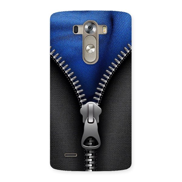 Blue Zipper Back Case for LG G3