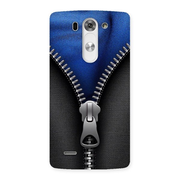 Blue Zipper Back Case for LG G3 Mini