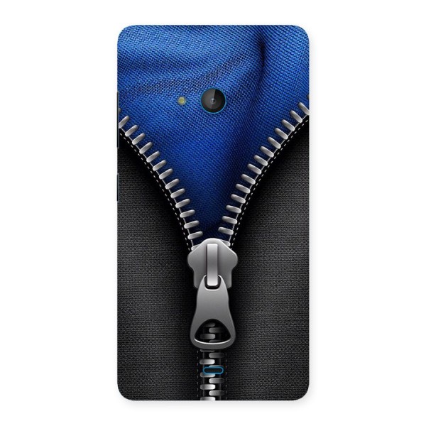 Blue Zipper Back Case for Lumia 540