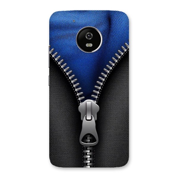 Blue Zipper Back Case for Moto G5