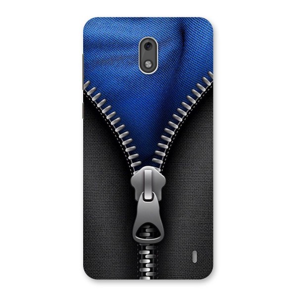 Blue Zipper Back Case for Nokia 2