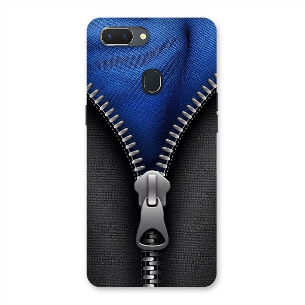 Blue Zipper Back Case for Oppo Realme 2