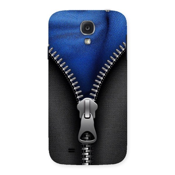 Blue Zipper Back Case for Samsung Galaxy S4