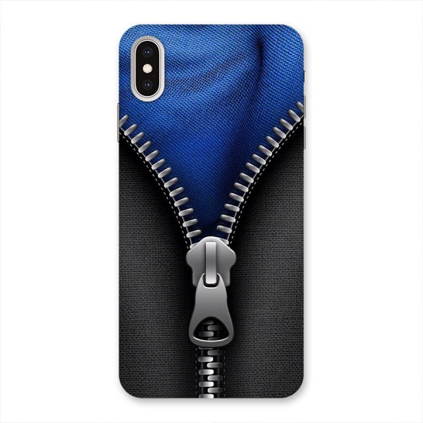 Blue Zipper Back Case for iPhone XS Max