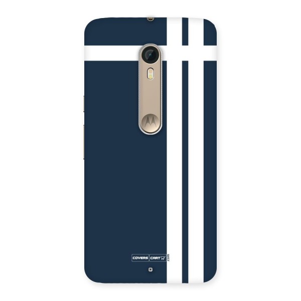 Blue and White Back Case for Motorola Moto X Style