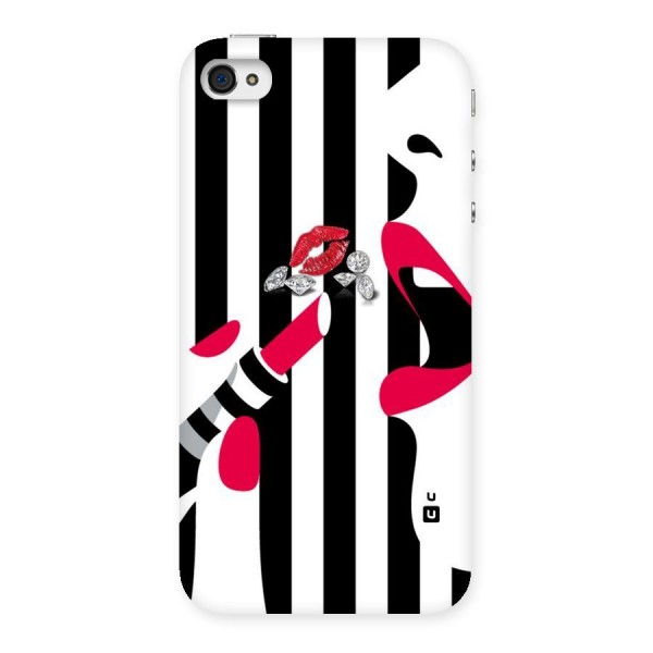 Bold Woman Back Case for iPhone 4 4s