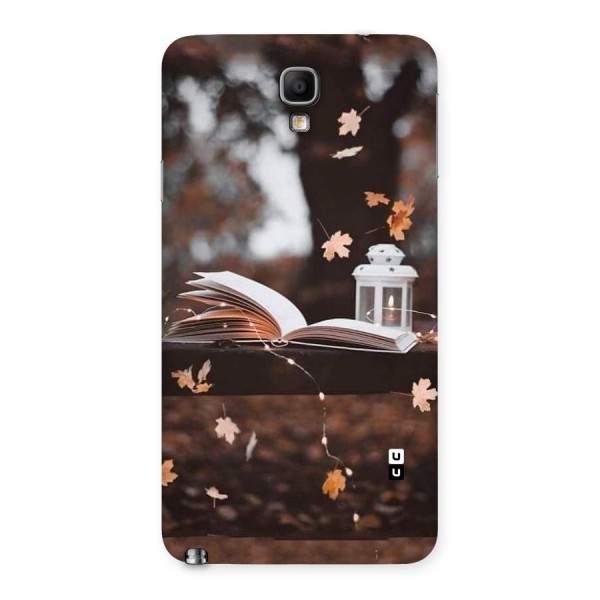 Book and Fall Leaves Back Case for Galaxy Note 3 Neo