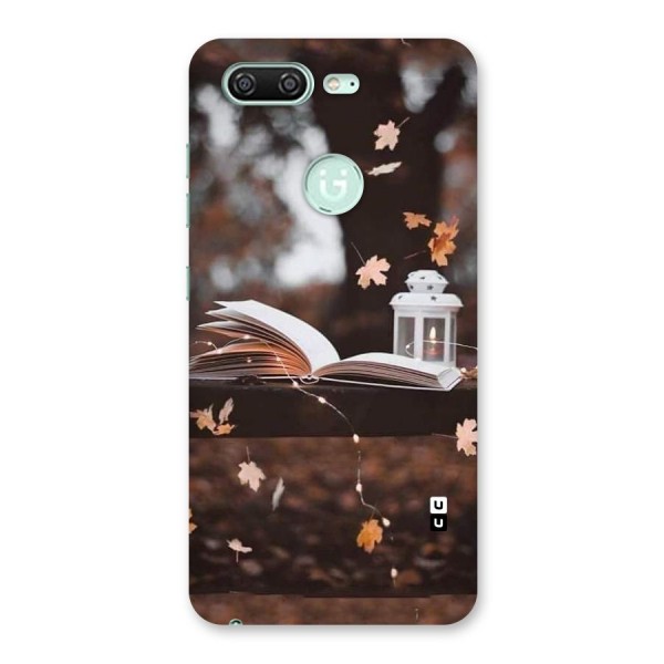 Book and Fall Leaves Back Case for Gionee S10