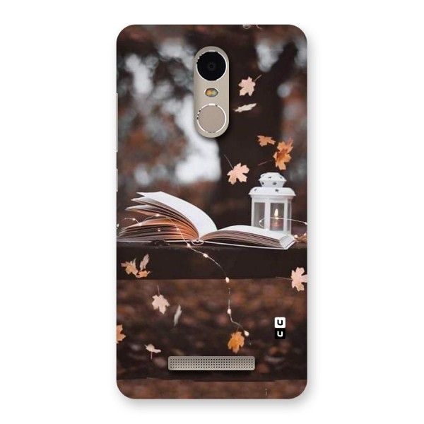 Book and Fall Leaves Back Case for Xiaomi Redmi Note 3