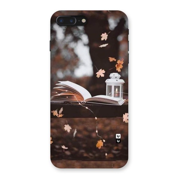 Book and Fall Leaves Back Case for iPhone 7 Plus
