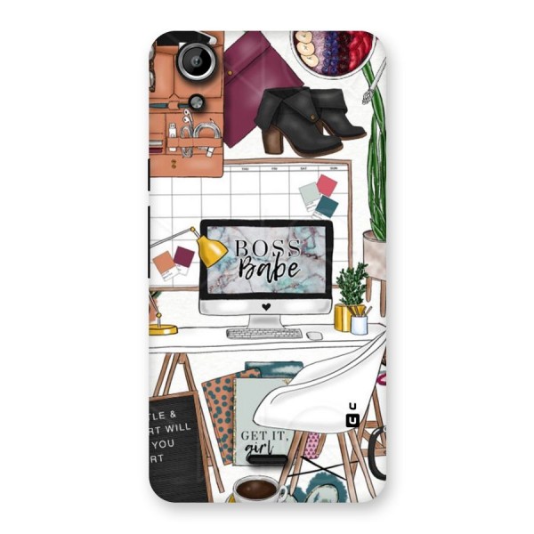 Boss Babe Back Case for Micromax Canvas Selfie Lens Q345