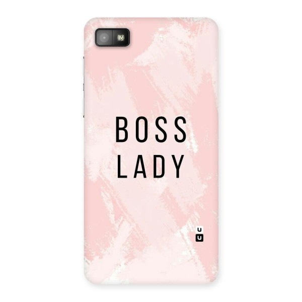 Boss Lady Pink Back Case for Blackberry Z10