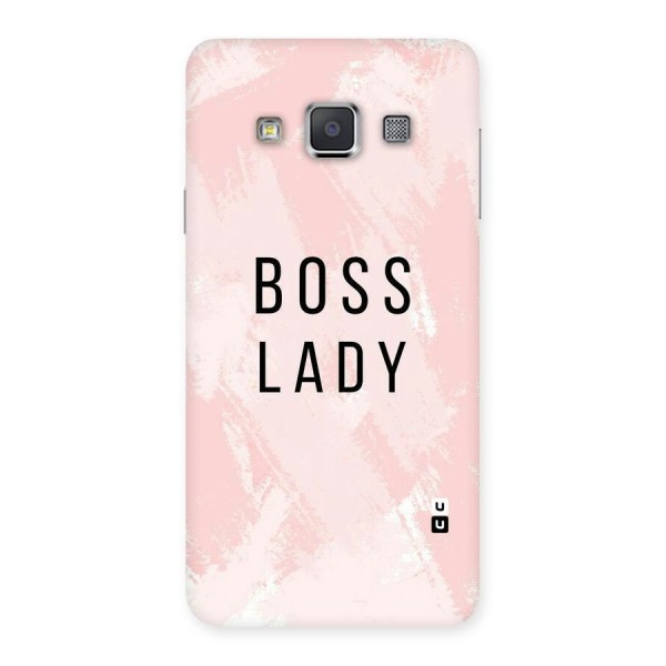Boss Lady Pink Back Case for Galaxy A3