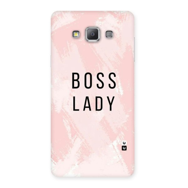 Boss Lady Pink Back Case for Galaxy A7