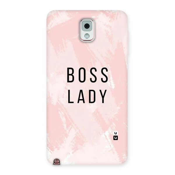 Boss Lady Pink Back Case for Galaxy Note 3