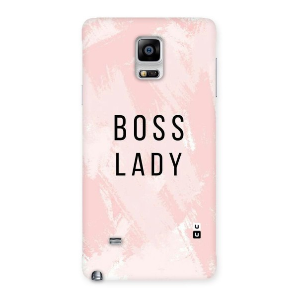 Boss Lady Pink Back Case for Galaxy Note 4