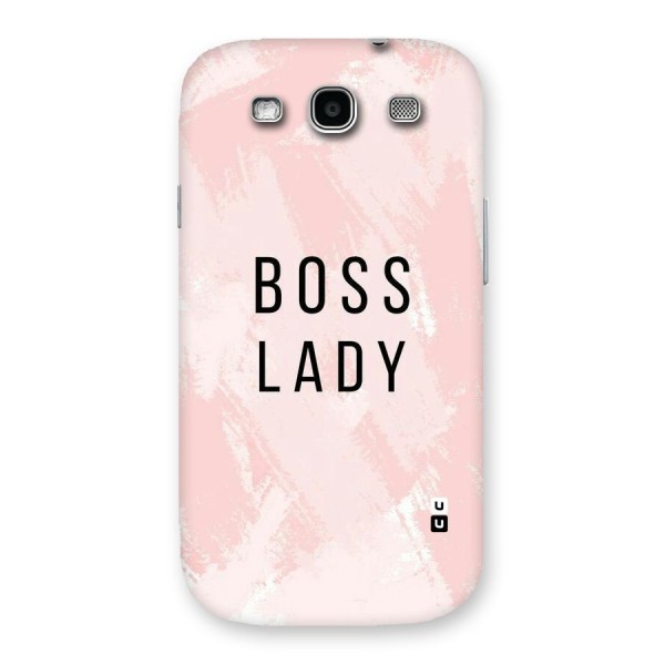 Boss Lady Pink Back Case for Galaxy S3 Neo