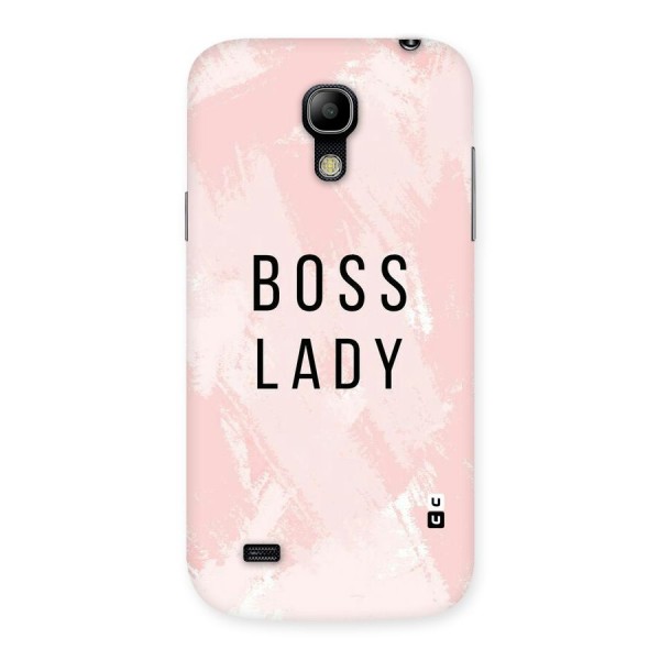 Boss Lady Pink Back Case for Galaxy S4 Mini