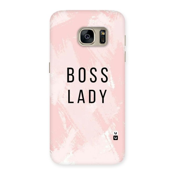 Boss Lady Pink Back Case for Galaxy S7