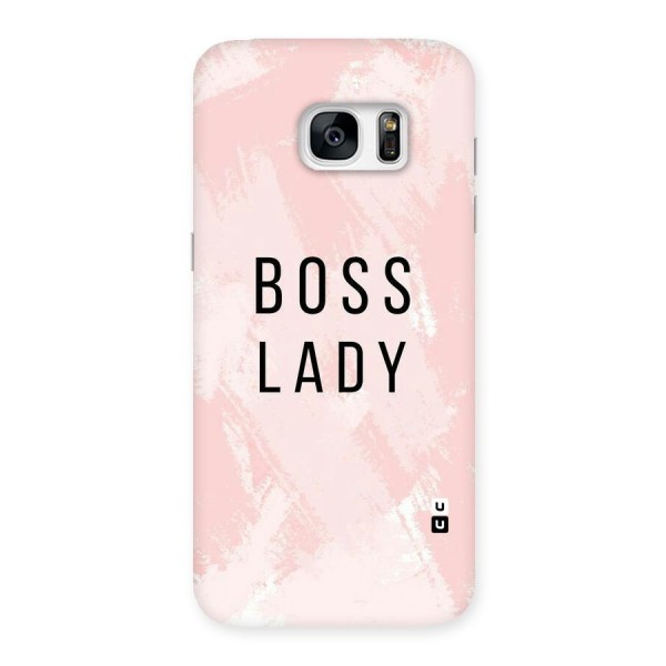 Boss Lady Pink Back Case for Galaxy S7 Edge