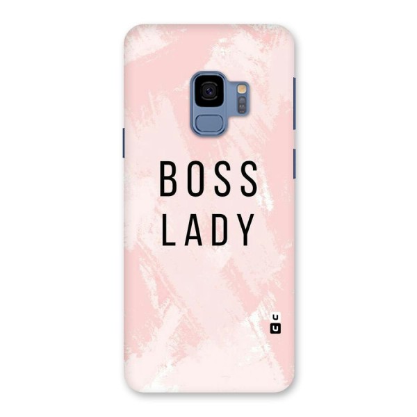 Boss Lady Pink Back Case for Galaxy S9