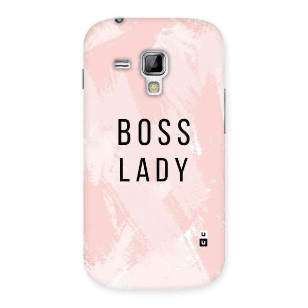 Boss Lady Pink Back Case for Galaxy S Duos