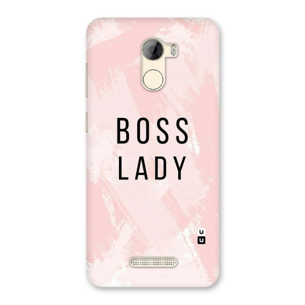 Boss Lady Pink Back Case for Gionee A1 LIte