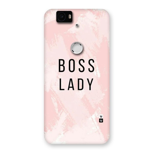 Boss Lady Pink Back Case for Google Nexus-6P