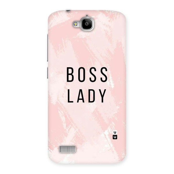 Boss Lady Pink Back Case for Honor Holly