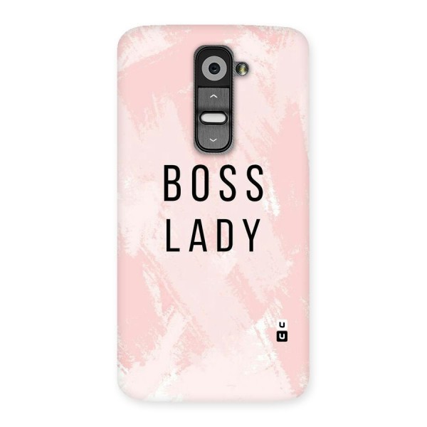 Boss Lady Pink Back Case for LG G2