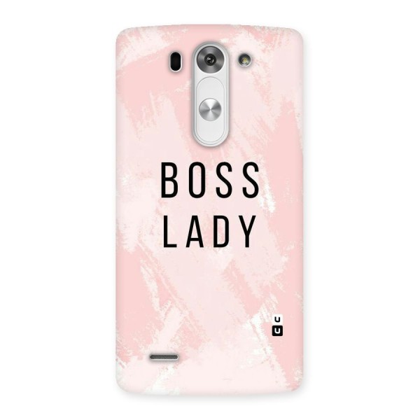 Boss Lady Pink Back Case for LG G3 Beat