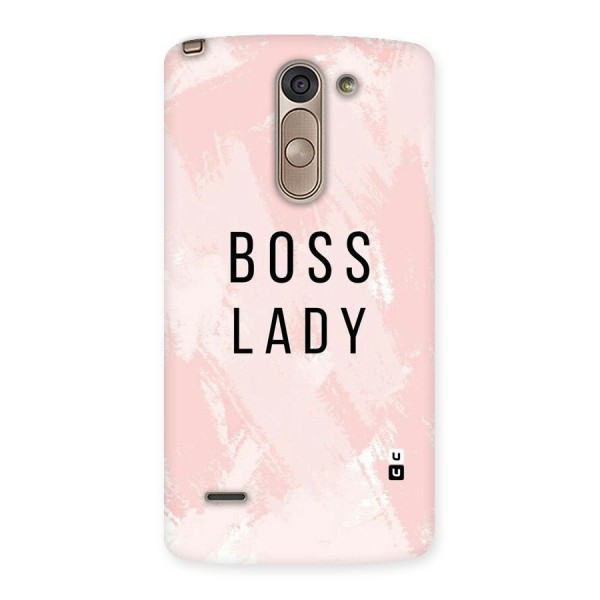 Boss Lady Pink Back Case for LG G3 Stylus