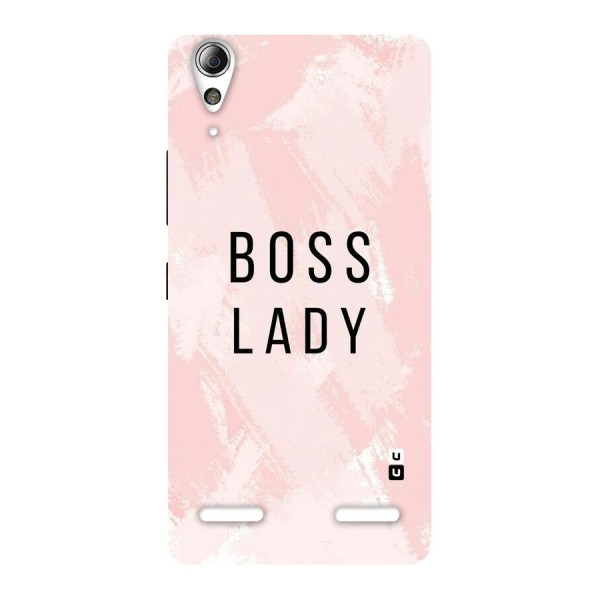 Boss Lady Pink Back Case for Lenovo A6000