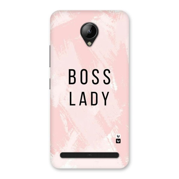 Boss Lady Pink Back Case for Lenovo C2