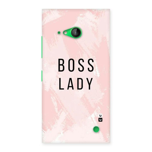 Boss Lady Pink Back Case for Lumia 730