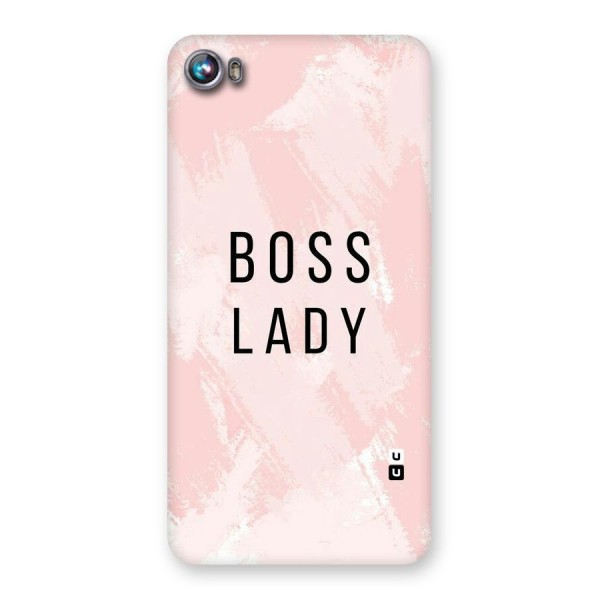 Boss Lady Pink Back Case for Micromax Canvas Fire 4 A107