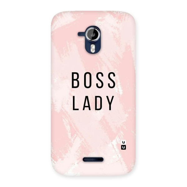 Boss Lady Pink Back Case for Micromax Canvas Magnus A117