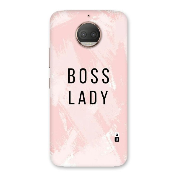 Boss Lady Pink Back Case for Moto G5s Plus