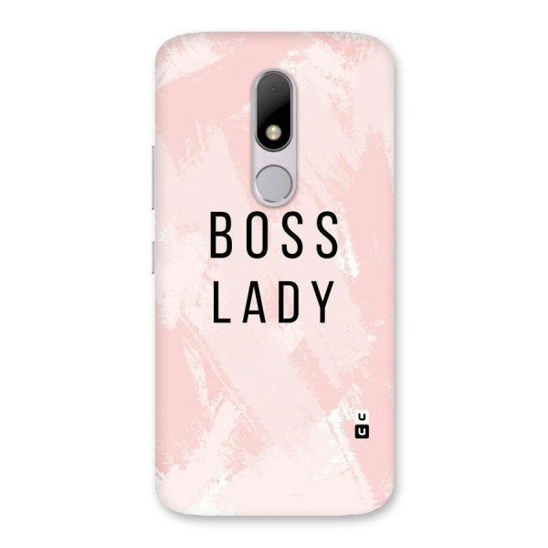 Boss Lady Pink Back Case for Moto M