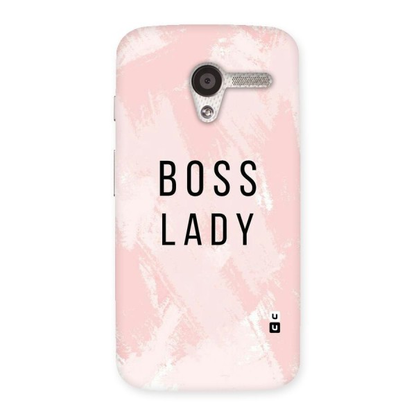 Boss Lady Pink Back Case for Moto X