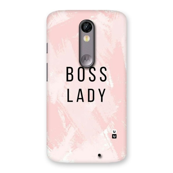 Boss Lady Pink Back Case for Moto X Force