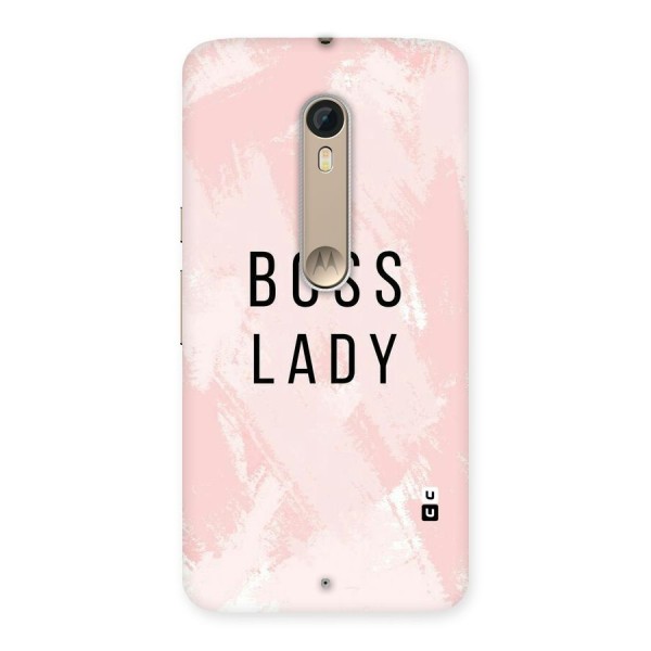 Boss Lady Pink Back Case for Motorola Moto X Style