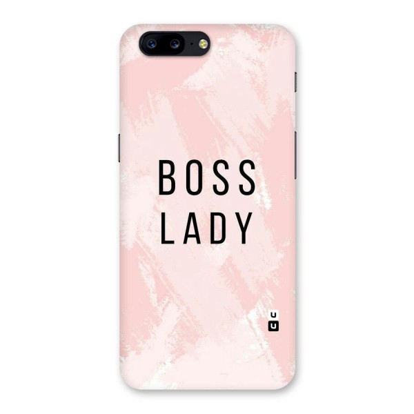 Boss Lady Pink Back Case for OnePlus 5
