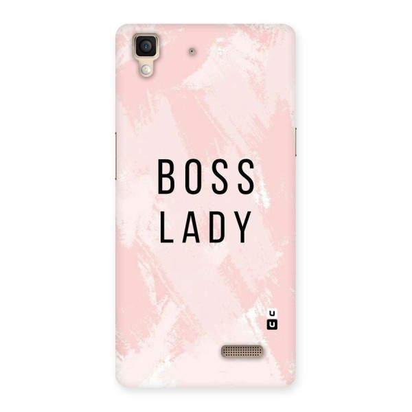 Boss Lady Pink Back Case for Oppo R7