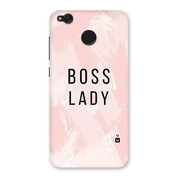Boss Lady Pink Back Case for Redmi 4