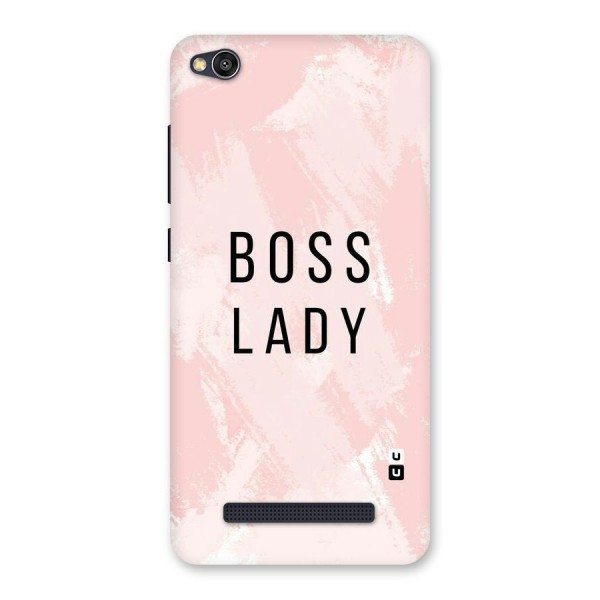 Boss Lady Pink Back Case for Redmi 4A